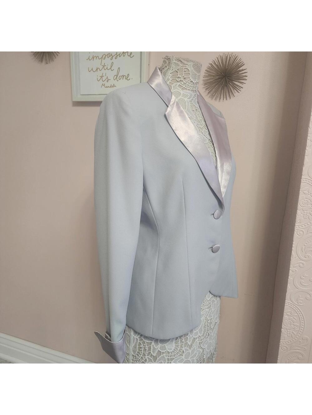 NWT Vintage Gantos Petite blazer jacket gray 12P